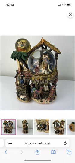 Kirkland Nativity Musical Water Globe 11”