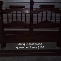 Antique Wooden Queen Frame ONLY!