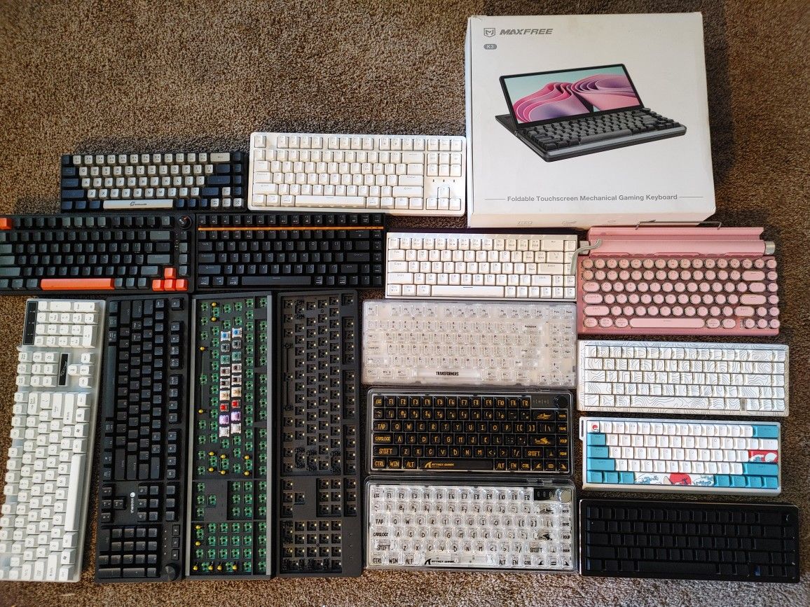 High End Keyboard Collection - 95% New Unused - Some Aluminum, Hall Effect etc.