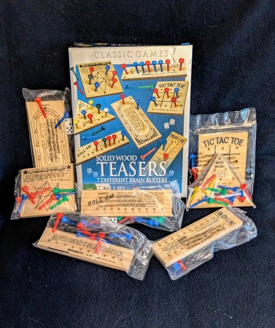 Games Teasers Solid Wood Brain Busters 7 Types Games Toys