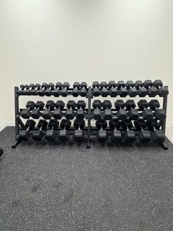 NEW 5-100 lbs Dumbbell Set with Rack, 2100 lbs Total Dumbbells Weights. Home Gym Equipment