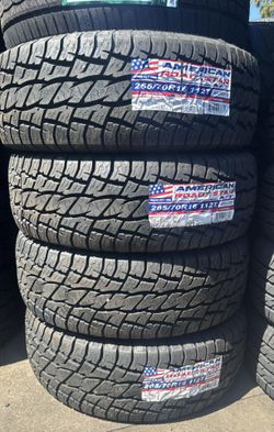 265/70R16 Set American A/T New Tires