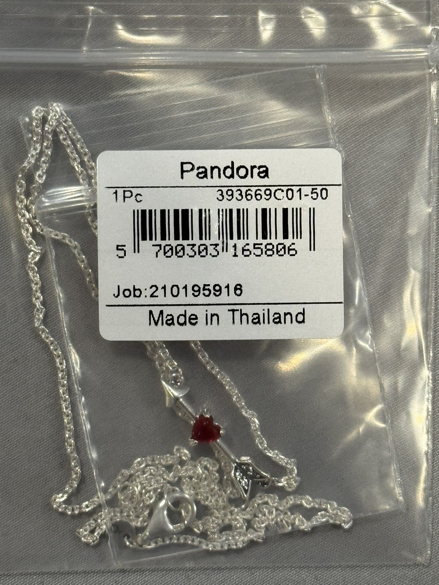 Brand New Pandora Heart And Arrow Necklace 