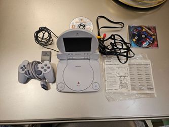 Playstation 1 Ps1 Slim Console With LCD Screen In Box