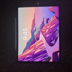 iPad Pro 12.9" (5th gen) with apple pencil 128gb paperlike screen protector and logitech keyboard