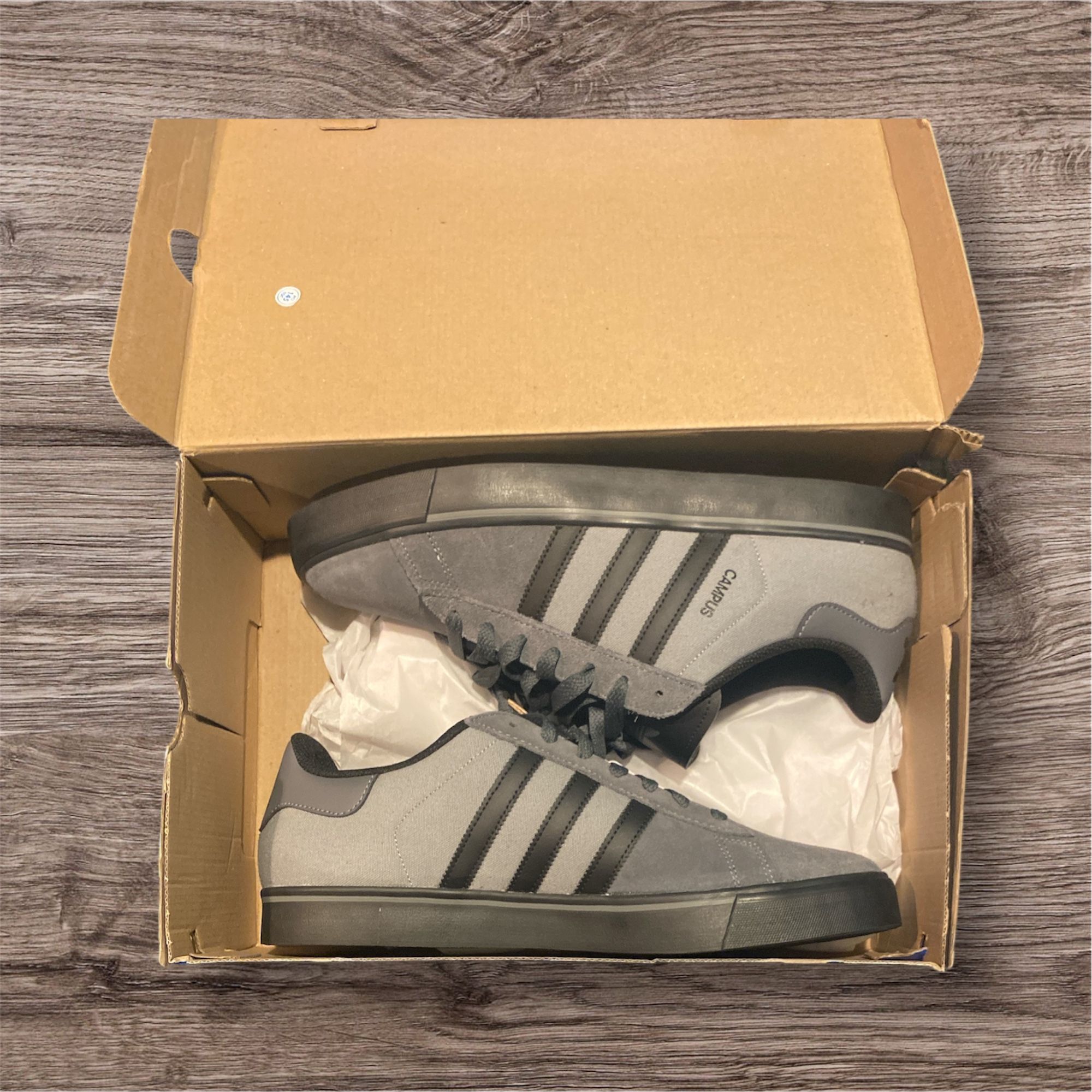 New Adidas Campus Vulc Charcoal Men 12