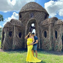 Yellow Maternity Photoshoot Dress
