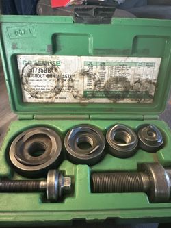 Greenlee 735BB Ball Bearing Knockout Punch Set