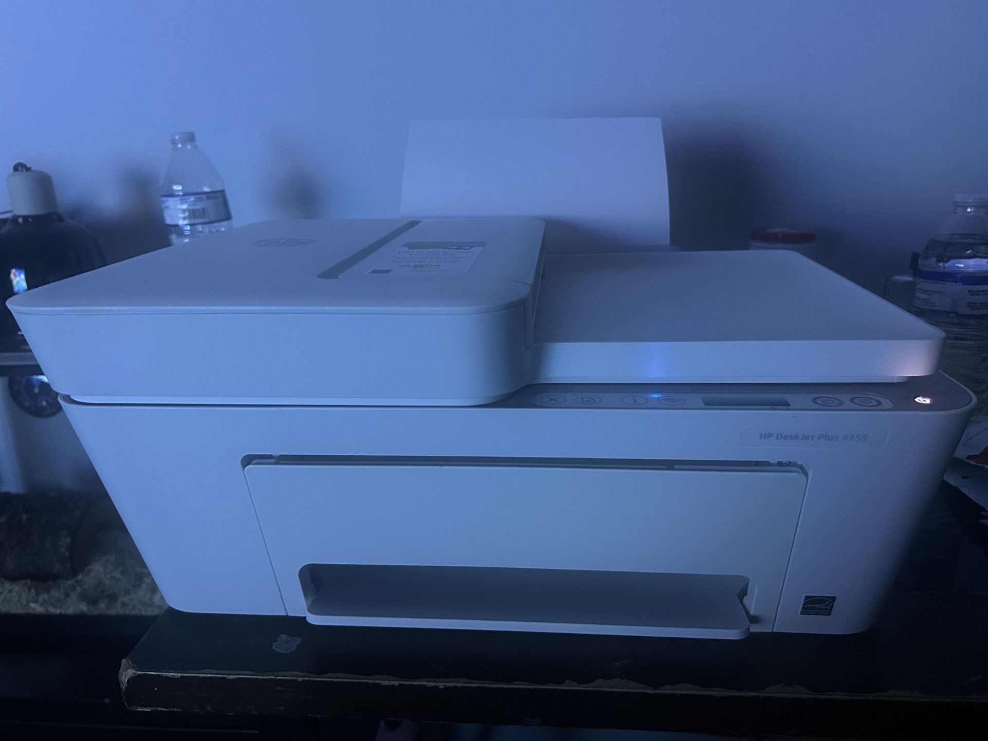 HP Deskjet Plus 4155 White | Wireless & USB Suppprted | 3 in 1 Copy Scan Print