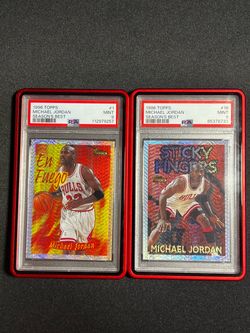 1996 Seasons Best En Fuego & Sticky Fingers Michael Jordan PSA 9