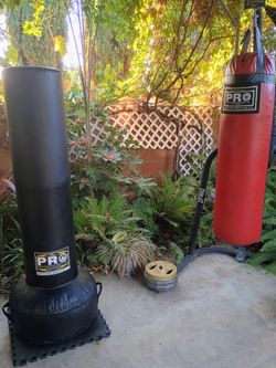 Like New Free Standing Heavy Bag Only Punched A few Times $250 Obo