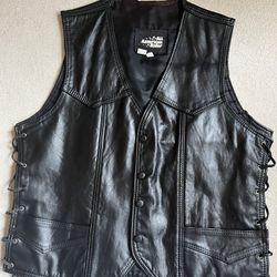 Leather Vest XXL