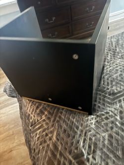 IKEA expedit black wood insert shelve with knob