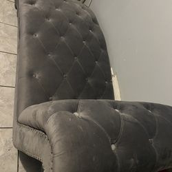 Suede Grey Couch