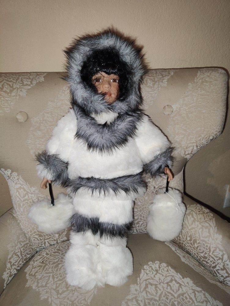 Traditions Doll Collections Eskimo Porcelain Doll