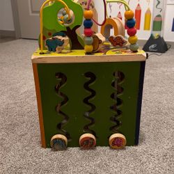 Wooden Activity Cube