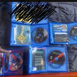 A collection of PS4 games( I’m Ok Selling Them Separately)
