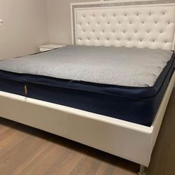 Queen Crystal Bed Frame $335 Free Delivery 