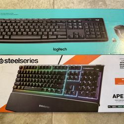 USED Steelseries Apex 3 Wired / NEW Logitech MK270 Wireless Keyboard+ Mouse $40
