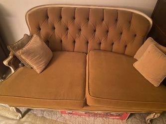 Vintage Love Seat Couch - 2 available priced for one