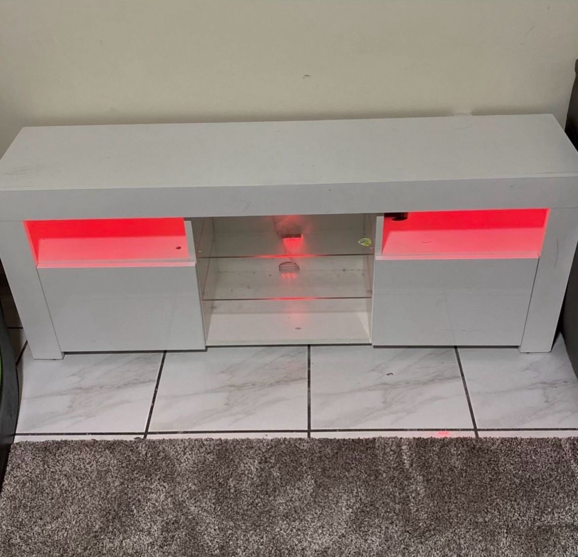 LED Entertainment Center/TV Stand