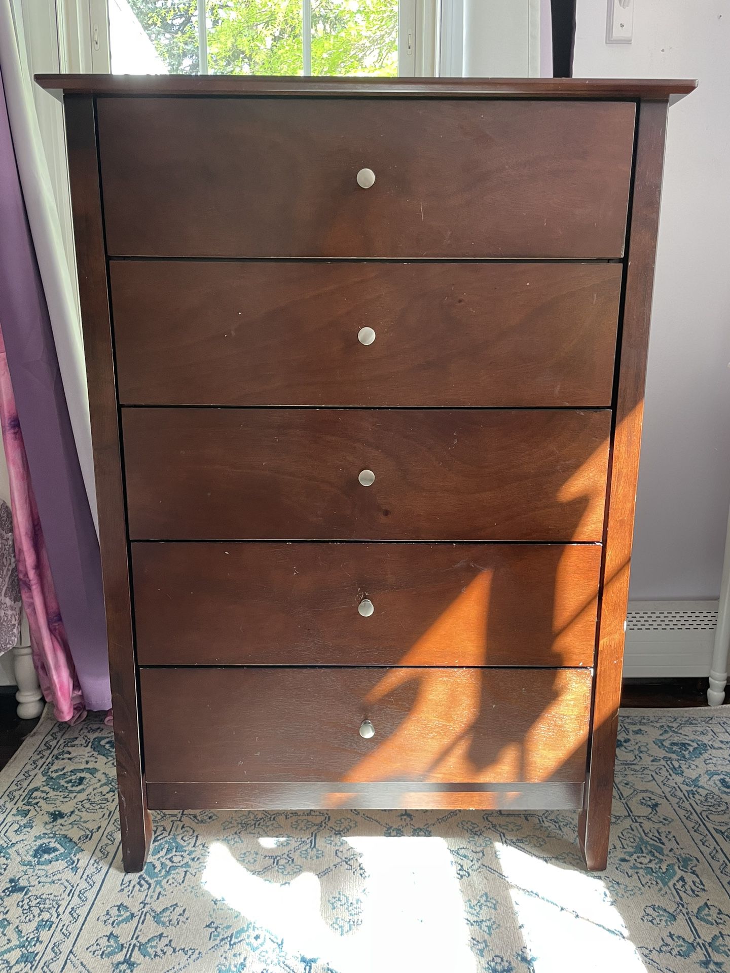 5 Drawer Tall Dresser - $60
