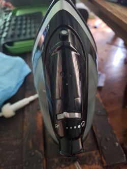Black and Silver Steam Iron