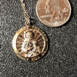 Very Old Gold Filled Religious Medal