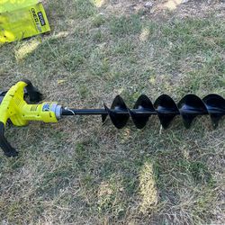 ONE+ HP 18V Brushless Cordless Earth Auger with 6 in. Bit with 4.0 Ah Battery and Charger