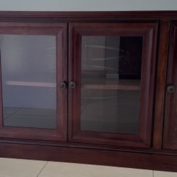 Credenza Wooden with glass doors