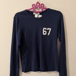 RSQ navy blue long sleeves shirt