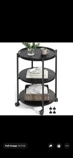 3-tier Shelf With Wheels/ Rolling Cart