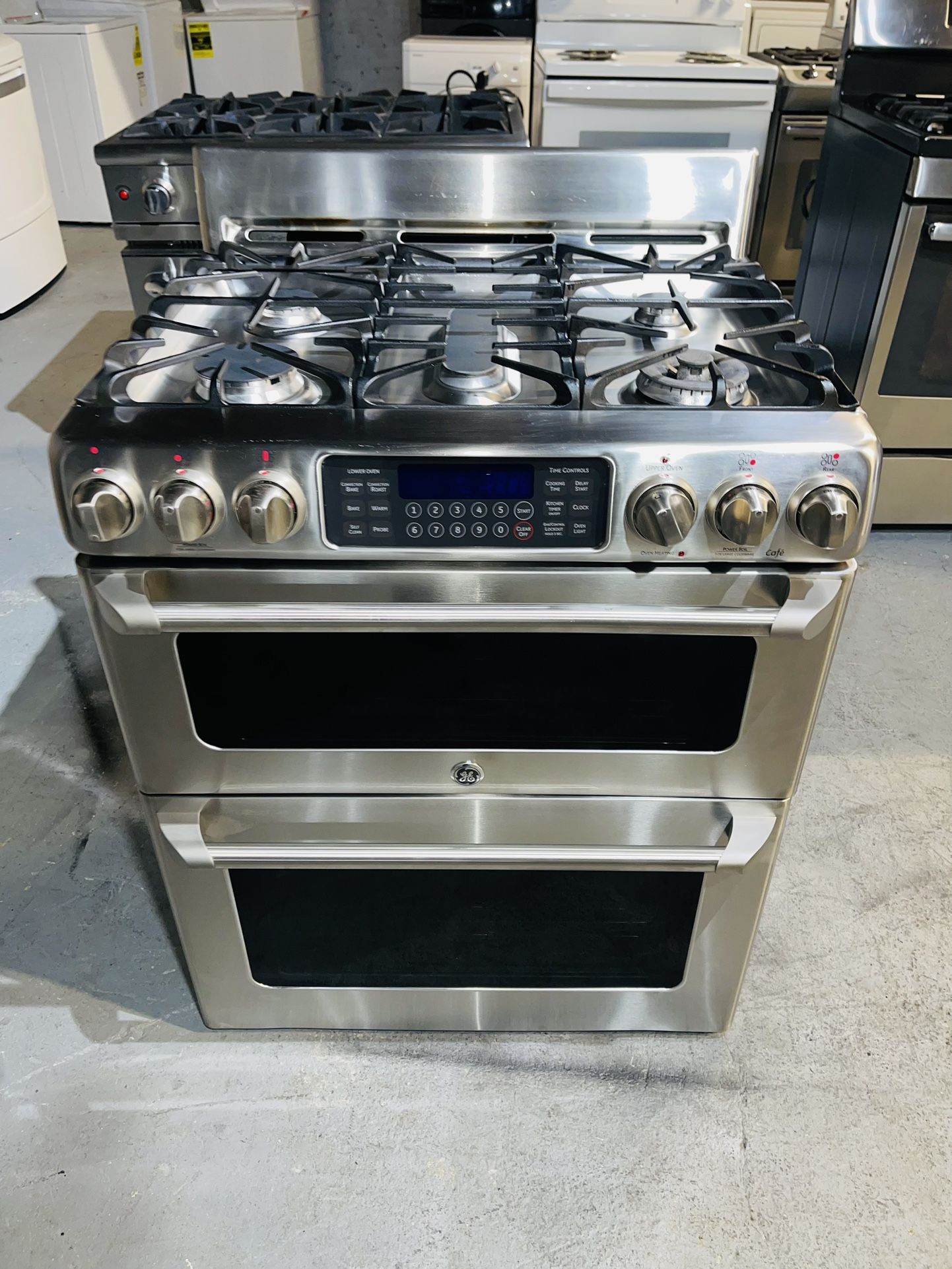 GE stainless steel stove a receipt for 60 days warranty