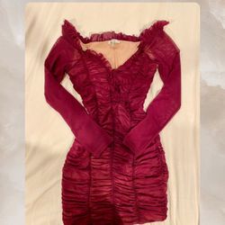 Burgundy Dress