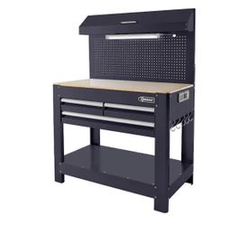 Kobalt Steel Workbench with Pegboard and Light