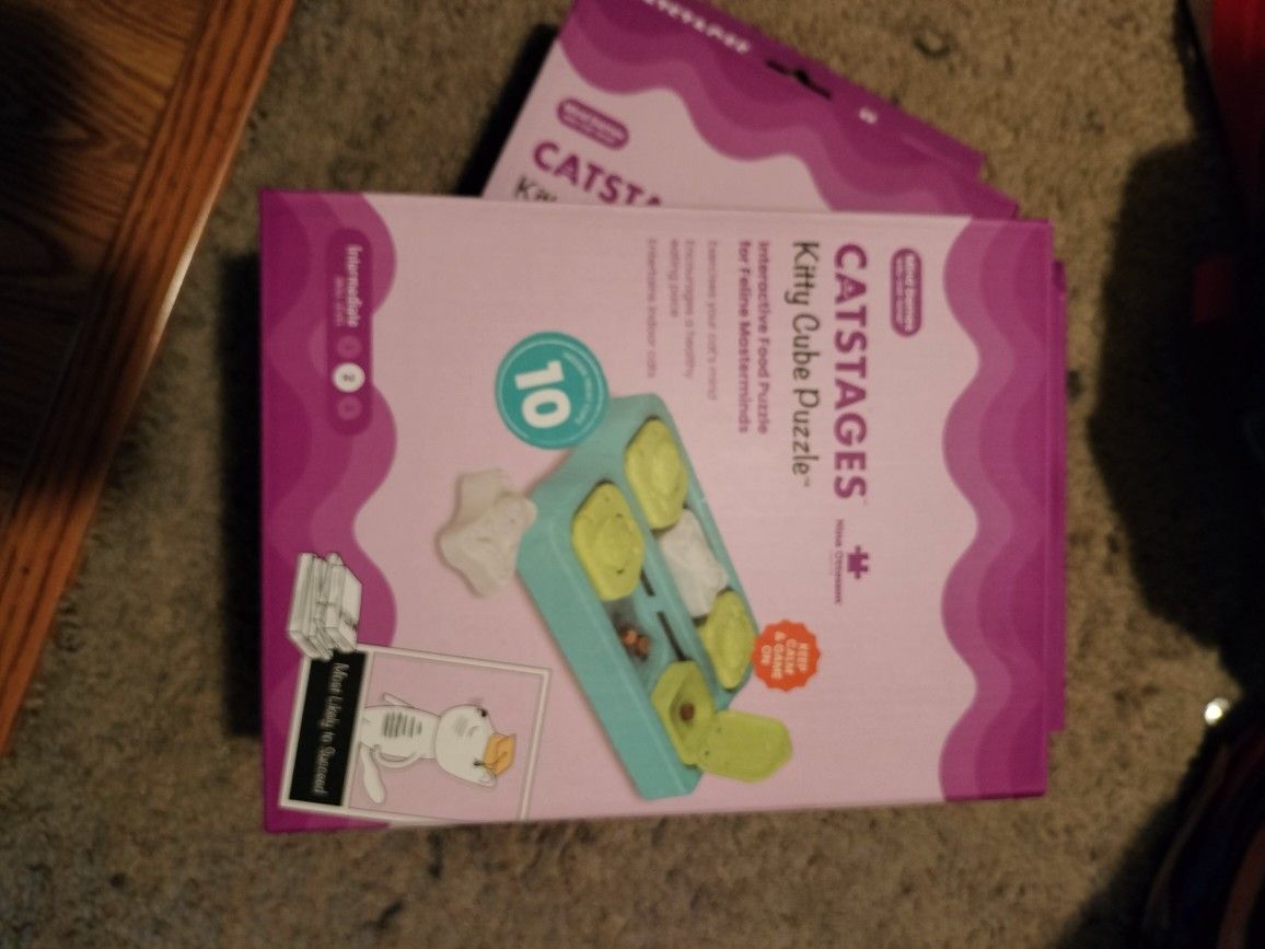 Interactive Cat Food Puzzle And Slow Feeder