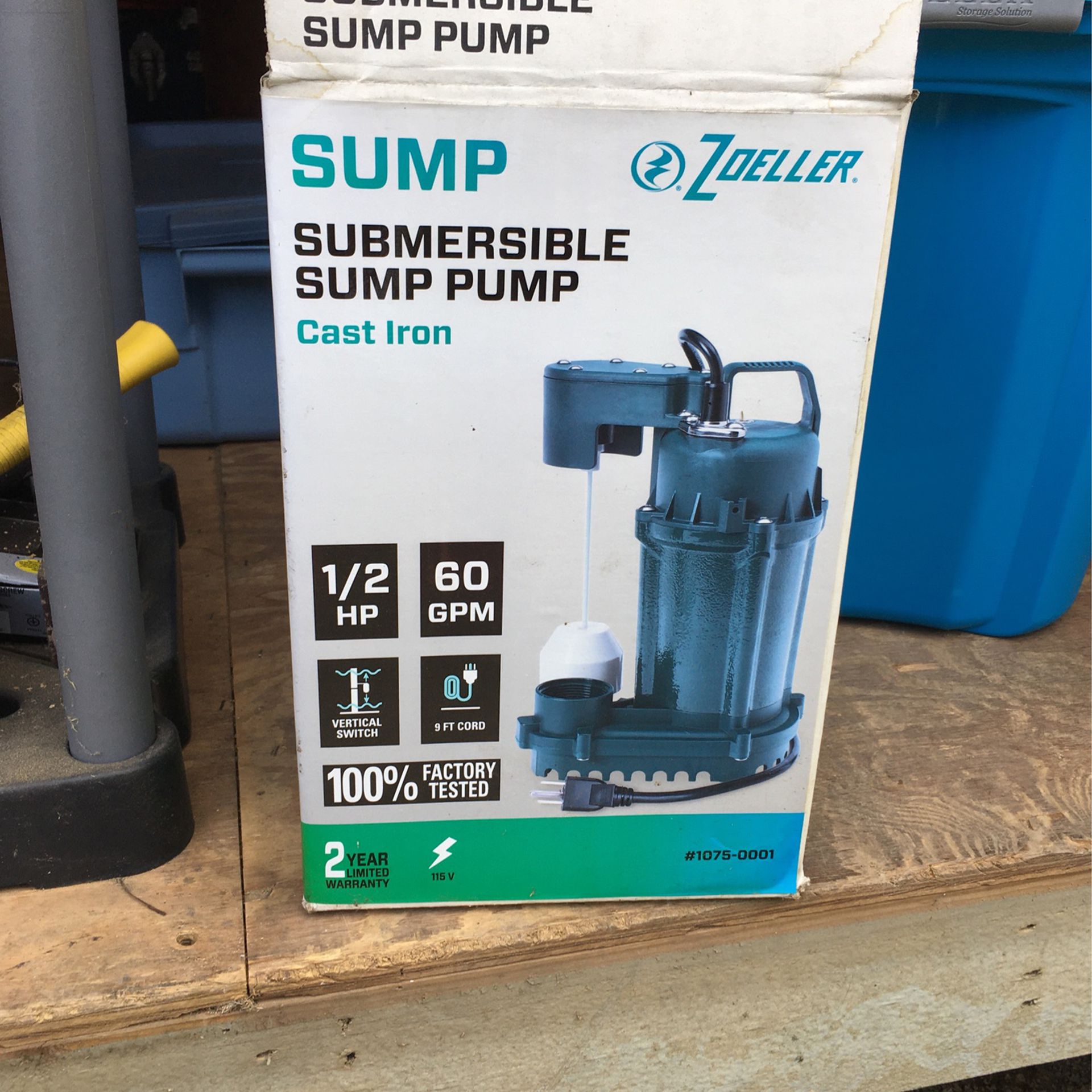 Sump Pump. Never Used 