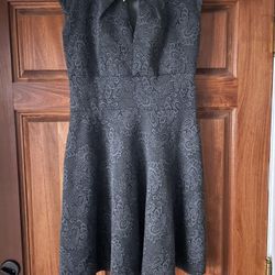 Detailed Gray  Dress