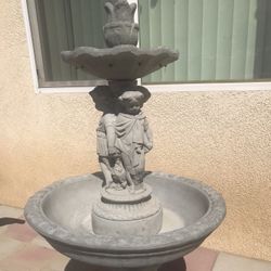 New Water Fountain Made Out Of Cement 