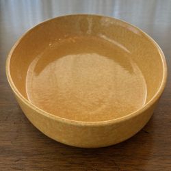 Vintage Eurogres Coche Stoneware Oval Serving Platter – Mustard Yellow