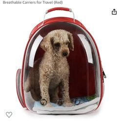 Dog Cat Small Animal Transparent Carrier Breathable Backpack Travel