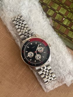 Rare Vintage 1997 Timex Disney Mickey Mouse Chronograph Wrist Watch NEEDS 🔋