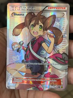 Shauna 111a/124 Full Art Trainer Holo Ultra Rare Promo Pokémon TCG XY MP/LP 2017