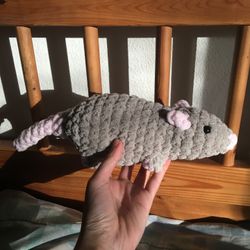 Crochet Rat Stuffed Animal