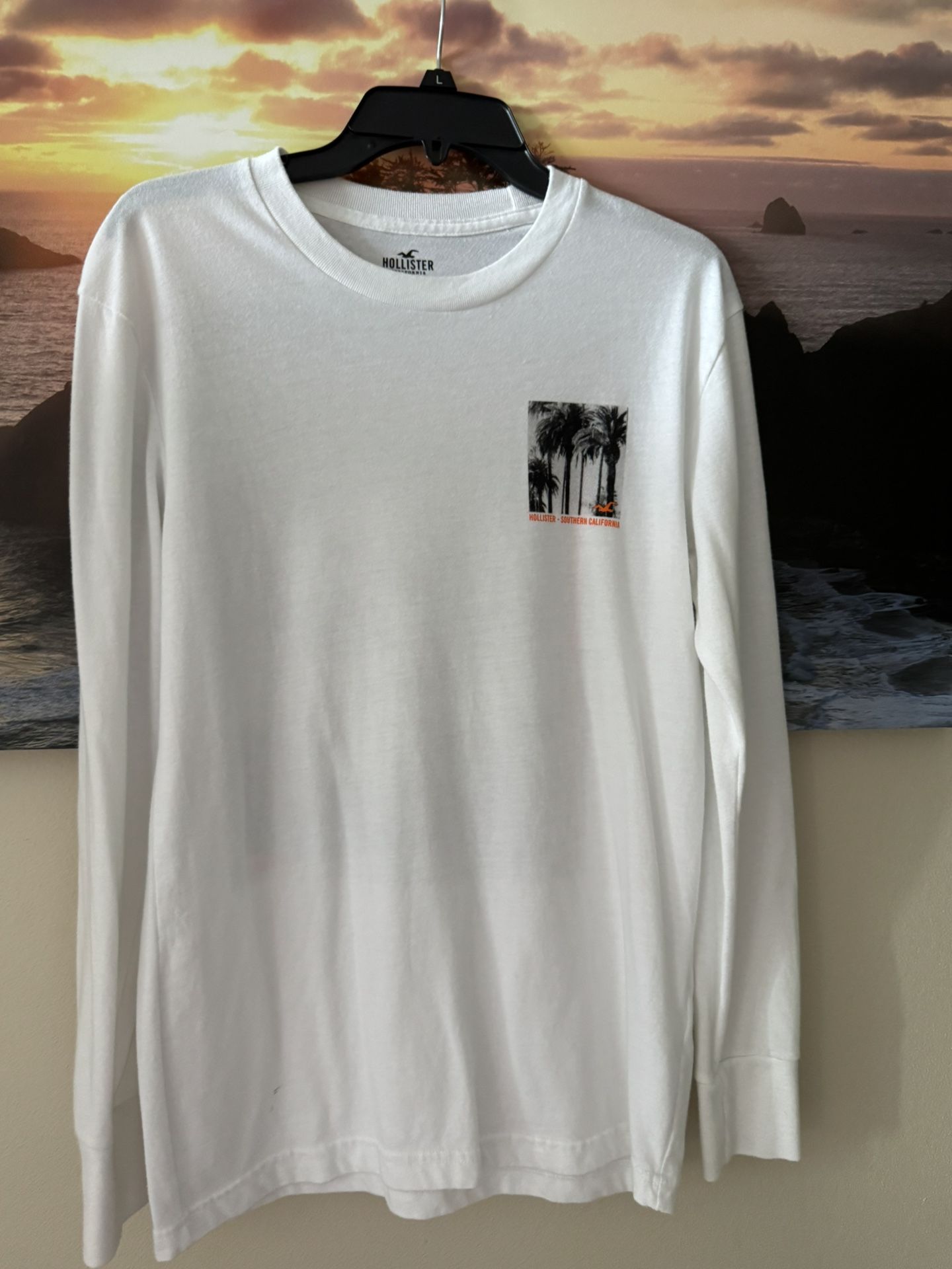 Hollister/ Men/ Longsleeve T Shirt/white: S