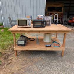 Work Bench And Shelves