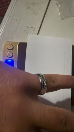 14k white gold band