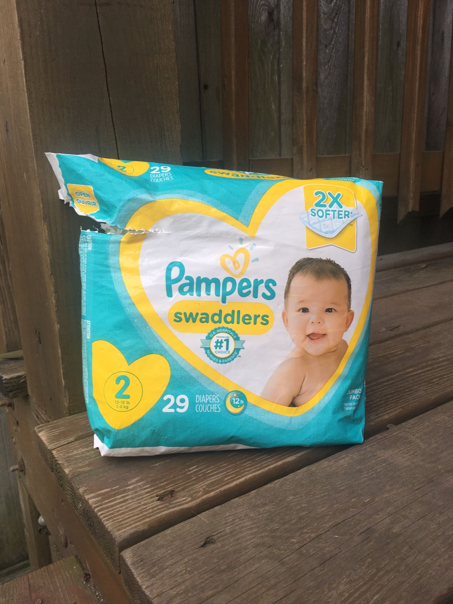 Pampers Swaddlers Disposable Diapers - Size 2 - 18 Count