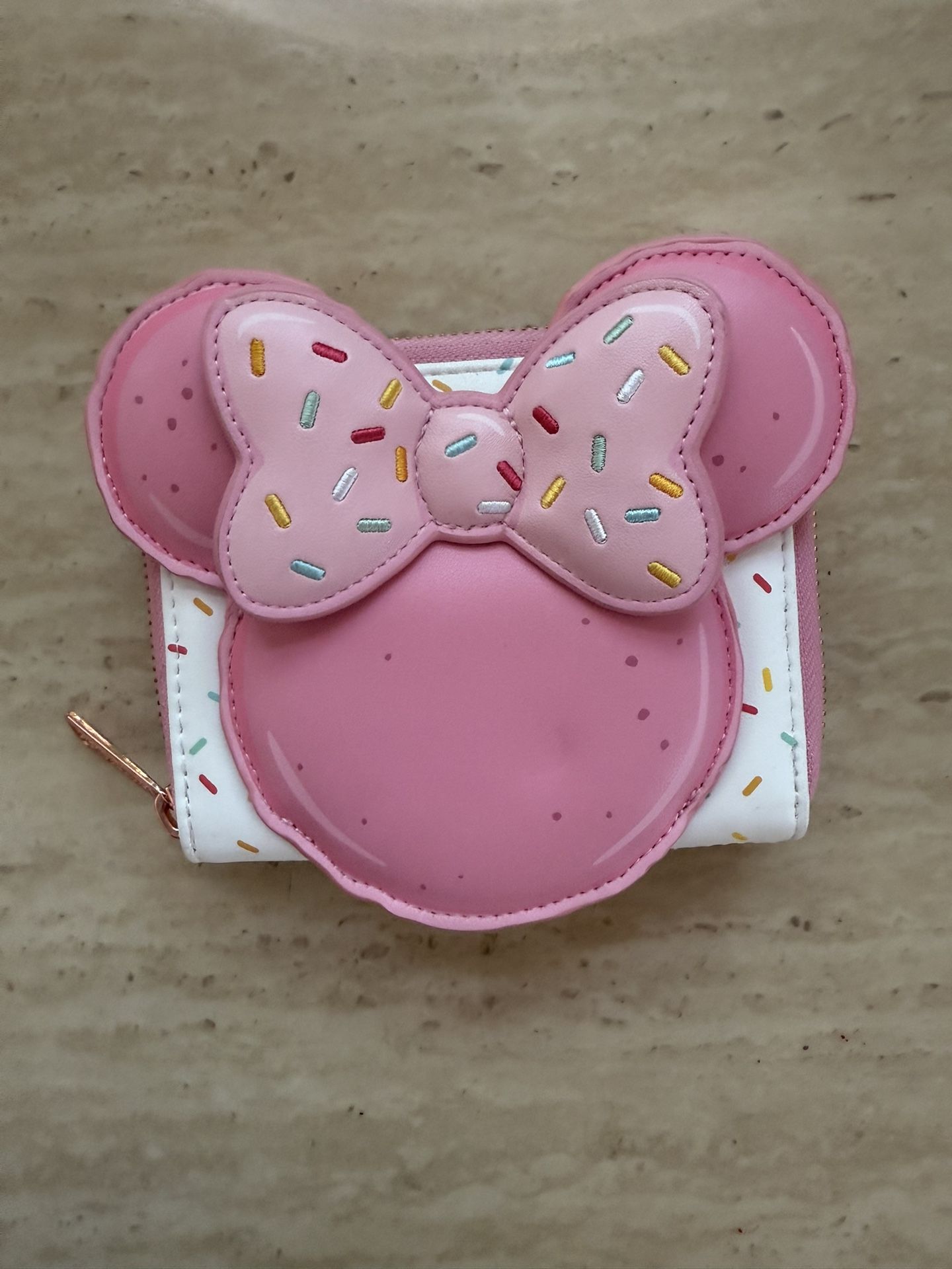Loungefly Disney Minnie Mouse Macaron Pink Sprinkles Snack Cosplay Zip Wallet