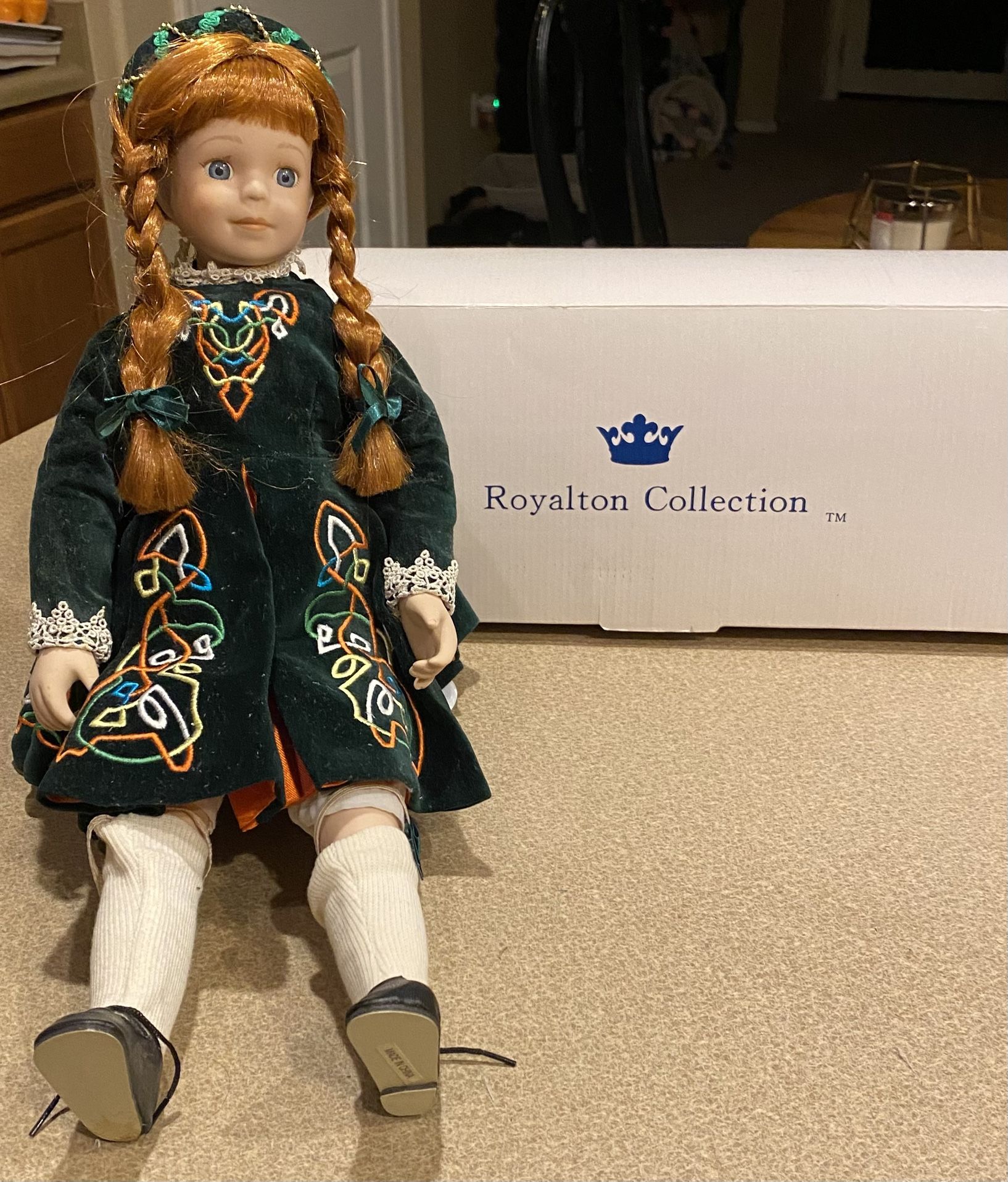 Collectable Vtg Royalton Collection Irish Porcelain Doll